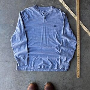 2000s chaps striped henley thermal
